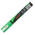 Marcatore a gesso liquido UNI CHALK p.tonda verde fluo UNI MITSU