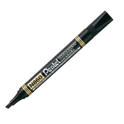 Marcatore Pentel N860 p.scalpello 7 mm colore nero