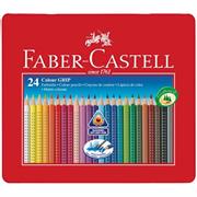 ASTUCCIO metallo 24 PASTELLI COLORATI ACQUERELLABILI Color Grip
