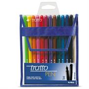 Pennarello tratto pen 0.5 busta 12 colori assortiti