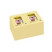 BLOCCO 90foglietti Post-itÂ®Super Sticky Giallo Canaryâ„¢ 47.6x7