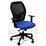 POLTRONA SEMIDIREZIONALE Hubble BLU C/BRACC.