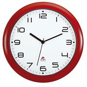 Orologio da parete Hornew diametro 30cm rosso Alba