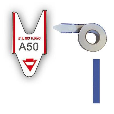 Rotolo talloncini eliminacode blu printex 5rot da 2000pz