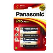 Batteria Panasonic 1/2 torcia C 1.5 v pro power alkaline 2pz