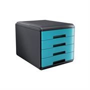Cassettiera My desk Arda 30x38x28 turchese