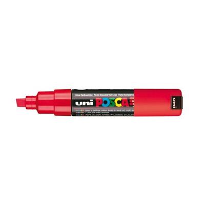 Marcatore uni posca ad acqua p.quadra 8mm rosso