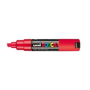 Marcatore uni posca ad acqua p.quadra 8mm rosso