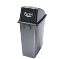 CONTENITORE Office 60Lt + COPERCHIO NERO Pushper RIFIUTO SECCO
