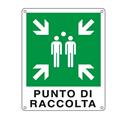 Cartello alluminio punto di raccolta 25x31