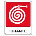 CARTELLO ALLUMINIO 25x31cm 'IDRANTE''