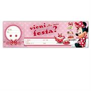 BLOCCHETTO 10 INVITI ALLA FESTA MINNIE DISNEY SADOCH