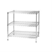 SCAFFALE 3 RIPIANI IN ACCIAIO CROMATO 60x90cm - H90cm ARCHIMEDE