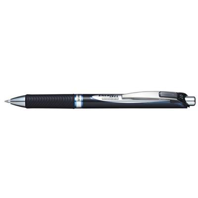 Penna roller pentel energel PERMANENT click 0.7 blu resistente a