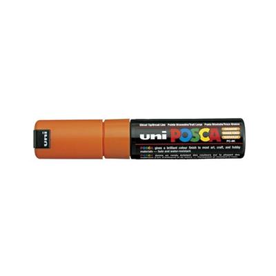 Marcatore UNI POSCA PC8K p.scalpello 8mm arancio UNI MITSUBISHI