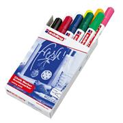 Astuccio 10 marcatore EDDING 4095 punta conica gesso liquido col