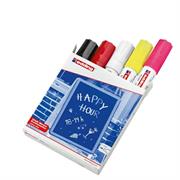 Astuccio 5 marcatori EDDING 4090 punta scalpello gesso liquido c