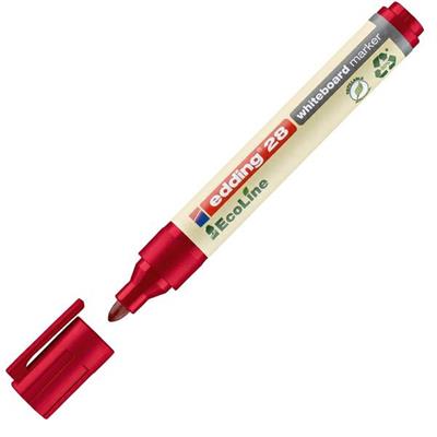 MARCATORE ROSSO PER LAVAGNE BIANCHE EDDING 28 ECOLINE TRATTO 1,5