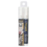 BLISTER 2 MARCATORI A GESSO LIQUIDO Waterproof BIANCO 2-6mm Secu
