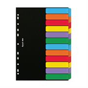 SEPARATORE A4 DOX a 12 TASTI NEUTRI COLORATI