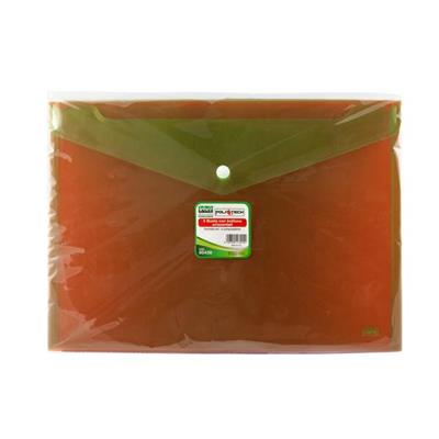SET 3 BUSTE CON BOTTONE A4-33,5x23,5cm COLORI Fluo Ass. LEBEZ AR