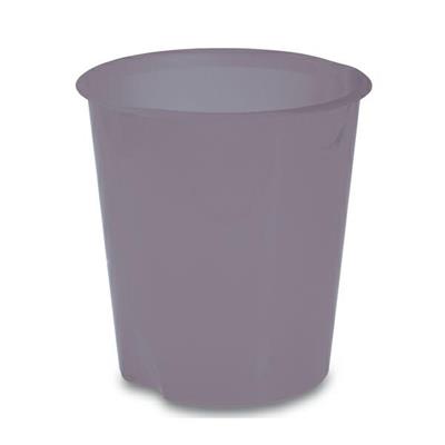 Cestino gettacarte trasparente grigio fume 16lt