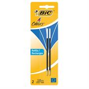 Blister 2 refill 4 C medium Bic colore blu