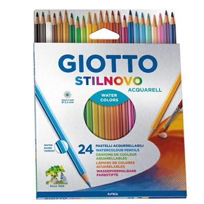Pastelli giotto stilnovo acquarellabili 24pz scatola cartone