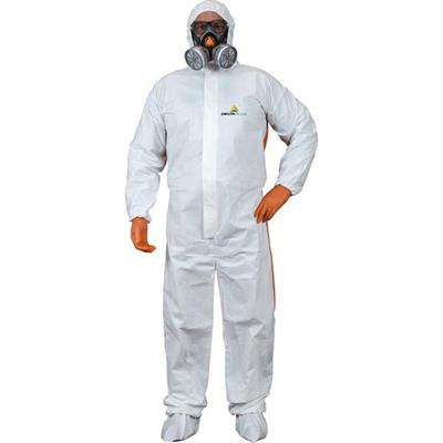 TUTA PROTEZ.DA RISCHIO CHIMICO DT125 Tg. L bianco-arancio MONOUS