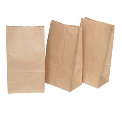 100 SACCHETTI AVANA 10x18cm +3cm IN CARTA KRAFT