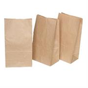 100 SACCHETTI AVANA 10x18cm +3cm IN CARTA KRAFT