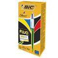 Penna sfera scatto BIC 4 colori FLUO nero/blu/rosso/giallo Fluo