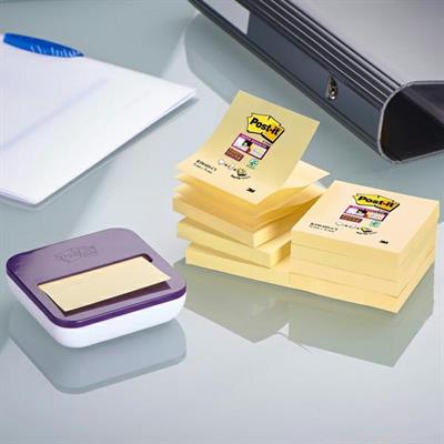 *** Dispenser ricaricabile post it Z-notes 76x76 bianco/viola