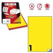 Etichetta adesiva C/503 giallo fluo 100fg A4 210x297mm (1et/fg)