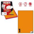 Etichetta adesiva C/503 arancio fluo 100fg A4 210x297mm (1et/fg)