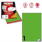 Etichetta adesiva C/503 verde fluo 100fg A4 210x297mm (1et/fg) M