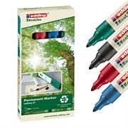 SET 4 MARCATORI PERMANENTI 21 ECOLINE P.CONICA COLORI ASSORTITI