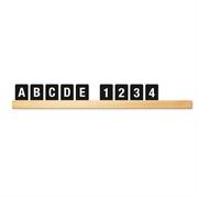 Kit Mensola portamessaggi Teak + 169 tessere Letter Board Securi