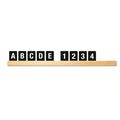 Kit Mensola portamessaggi Teak + 169 tessere Letter Board Securi