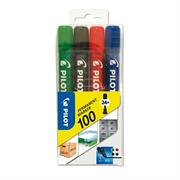 ASTUCCIO 4 MARCATORI PERMANENTI 100 COLORI ASSORTITI P.TONDA 4.5