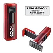 Timbro Pocket Stamp Plus 20 14x38mm 4righe autoinchiostrante ros