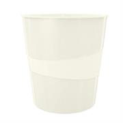 CESTINO GETTACARTE WOW BIANCO METALLIZZATO 15LT LEITZ