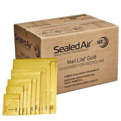 50 BUSTE IMBOTTITE GOLD K 35X47cm UTILE AVANA - conf.risparmio
