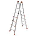 SCALA TELESCOPICA ALLUMINIO 8+8 GRADINI Squadra