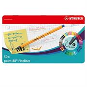 Pennarelli STABILO pen 88 scatola metallo 50 pz