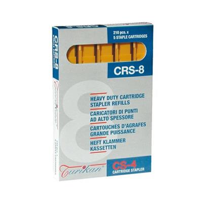 5 caricatori da 210 punti CRS-8 mm giallo (fino a 40 fogli) Turi