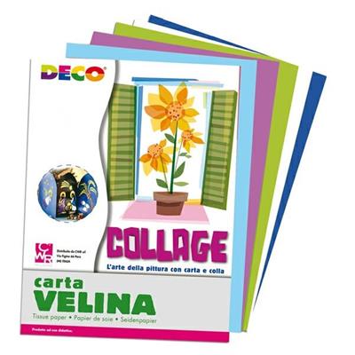 Busta di carta velina 25fg 50x76cm 5 colori freddi assortiti CWR