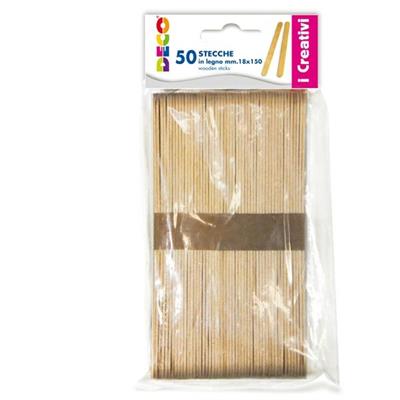 Stecche in legno 50pz dim. 18x150mm CWR