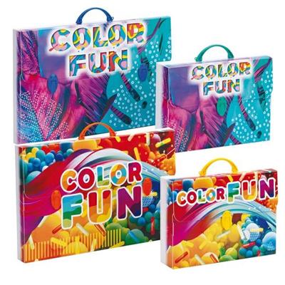 Valigetta polionda Color 38x52,5cm dorso 5,5cm fantasie assortit