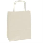 25 shoppers carta kraft 14x9x20cm twisted avorio